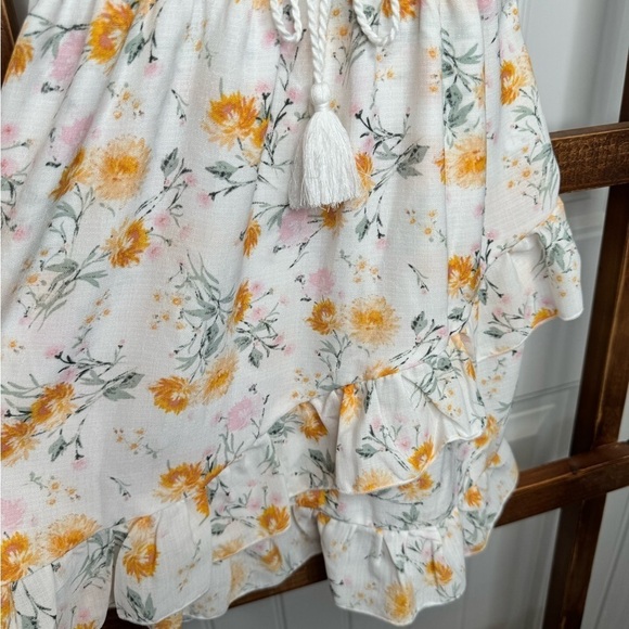 Girls Sleveless Ruffle Rare Edition Floral Sundress - Picture 4 of 5